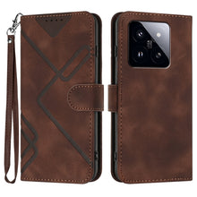 Load image into Gallery viewer, Line Pattern Skin Feel Leather Phone Case, For Xiaomi Redmi Note 13 Pro 4G, For Xiaomi Redmi Note 13 4G, For Xiaomi Redmi 13C, For Xiaomi Redmi K70E, For Xiaomi 14 Pro, For Xiaomi 14, For Xiaomi Redmi K70, For Xiaomi Redmi Note 12 Pro 4G/5G Global