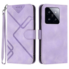 Load image into Gallery viewer, Line Pattern Skin Feel Leather Phone Case, For Xiaomi Redmi Note 13 Pro 4G, For Xiaomi Redmi Note 13 4G, For Xiaomi Redmi 13C, For Xiaomi Redmi K70E, For Xiaomi 14 Pro, For Xiaomi 14, For Xiaomi Redmi K70, For Xiaomi Redmi Note 12 Pro 4G/5G Global