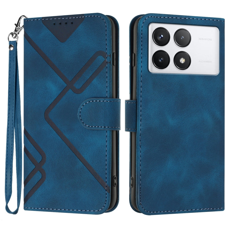 Line Pattern Skin Feel Leather Phone Case, For Xiaomi Redmi Note 13 Pro 4G, For Xiaomi Redmi Note 13 4G, For Xiaomi Redmi 13C, For Xiaomi Redmi K70E, For Xiaomi 14 Pro, For Xiaomi 14, For Xiaomi Redmi K70, For Xiaomi Redmi Note 12 Pro 4G/5G Global
