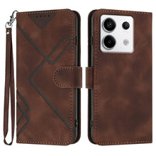 Load image into Gallery viewer, Line Pattern Skin Feel Leather Phone Case, For Xiaomi Redmi Note 13 Pro 4G, For Xiaomi Redmi Note 13 4G, For Xiaomi Redmi 13C, For Xiaomi Redmi K70E, For Xiaomi 14 Pro, For Xiaomi 14, For Xiaomi Redmi K70, For Xiaomi Redmi Note 12 Pro 4G/5G Global