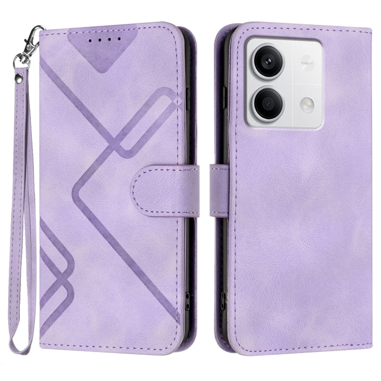 Line Pattern Skin Feel Leather Phone Case, For Xiaomi Redmi Note 13 Pro 4G, For Xiaomi Redmi Note 13 4G, For Xiaomi Redmi 13C, For Xiaomi Redmi K70E, For Xiaomi 14 Pro, For Xiaomi 14, For Xiaomi Redmi K70, For Xiaomi Redmi Note 12 Pro 4G/5G Global