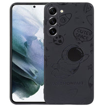 Load image into Gallery viewer, Astronaut Pattern Silicone Straight Edge Phone Case, For Samsung Galaxy S22 5G, For Samsung Galaxy S22+ 5G, For Samsung Galaxy S22 Ultra 5G, For Samsung Galaxy S21 5G, For Samsung Galaxy S21+ 5G, For Samsung Galaxy S21 FE 5G