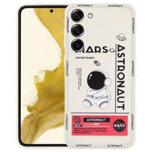 Load image into Gallery viewer, Astronaut Pattern Silicone Straight Edge Phone Case, For Samsung Galaxy A22 4G, For Samsung Galaxy A20 / A30, For Samsung Galaxy A13 5G / 4G, For Samsung Galaxy A12, For Samsung Galaxy A03s EU, For Samsung Galaxy A03 164mm