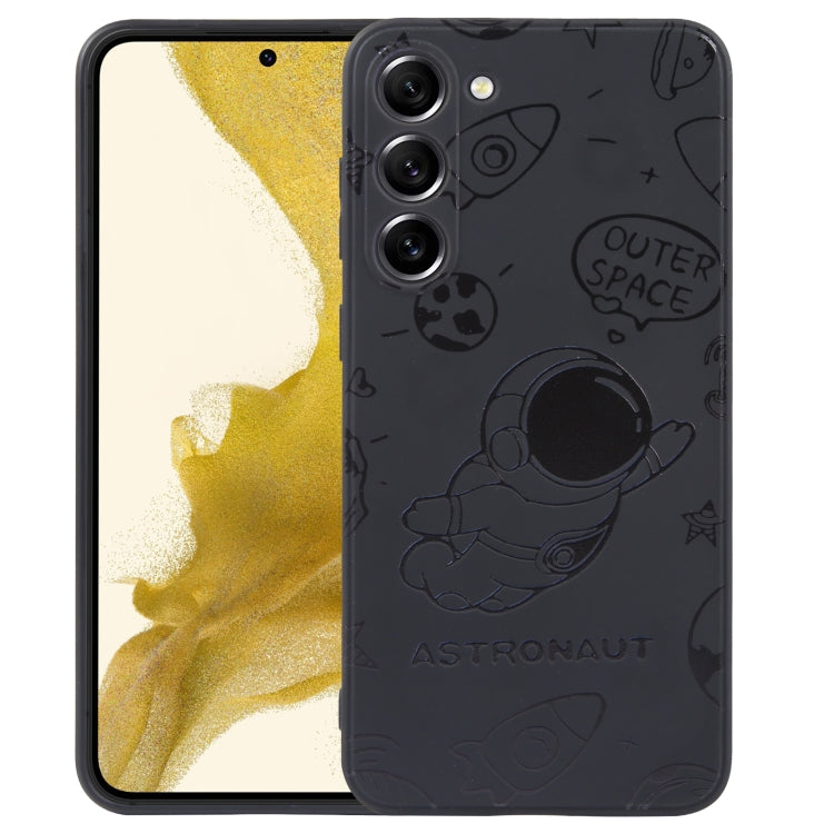 Astronaut Pattern Silicone Straight Edge Phone Case, For Samsung Galaxy A22 4G, For Samsung Galaxy A20 / A30, For Samsung Galaxy A13 5G / 4G, For Samsung Galaxy A12, For Samsung Galaxy A03s EU, For Samsung Galaxy A03 164mm