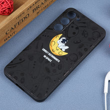 Load image into Gallery viewer, Astronaut Pattern Silicone Straight Edge Phone Case