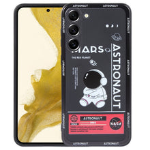 Load image into Gallery viewer, Astronaut Pattern Silicone Straight Edge Phone Case