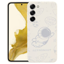 Load image into Gallery viewer, Astronaut Pattern Silicone Straight Edge Phone Case