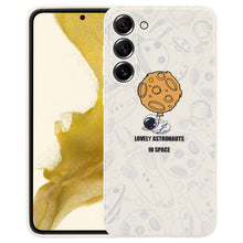 Load image into Gallery viewer, Astronaut Pattern Silicone Straight Edge Phone Case