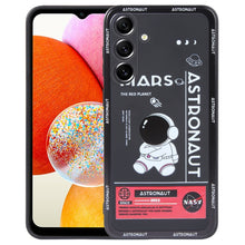 Load image into Gallery viewer, Astronaut Pattern Silicone Straight Edge Phone Case, For Samsung Galaxy S21 Ultra 5G, For Samsung Galaxy A24, For Samsung Galaxy S20, For Samsung Galaxy A14, For Samsung Galaxy A34 5G, For Samsung Galaxy S20+