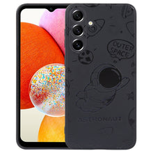 Load image into Gallery viewer, Astronaut Pattern Silicone Straight Edge Phone Case, For Samsung Galaxy S21 Ultra 5G, For Samsung Galaxy A24, For Samsung Galaxy S20, For Samsung Galaxy A14, For Samsung Galaxy A34 5G, For Samsung Galaxy S20+