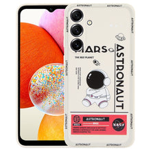 Load image into Gallery viewer, Astronaut Pattern Silicone Straight Edge Phone Case, For Samsung Galaxy S21 Ultra 5G, For Samsung Galaxy A24, For Samsung Galaxy S20, For Samsung Galaxy A14, For Samsung Galaxy A34 5G, For Samsung Galaxy S20+