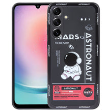 Load image into Gallery viewer, Astronaut Pattern Silicone Straight Edge Phone Case, For Samsung Galaxy S21 Ultra 5G, For Samsung Galaxy A24, For Samsung Galaxy S20, For Samsung Galaxy A14, For Samsung Galaxy A34 5G, For Samsung Galaxy S20+