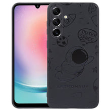 Load image into Gallery viewer, Astronaut Pattern Silicone Straight Edge Phone Case, For Samsung Galaxy S21 Ultra 5G, For Samsung Galaxy A24, For Samsung Galaxy S20, For Samsung Galaxy A14, For Samsung Galaxy A34 5G, For Samsung Galaxy S20+