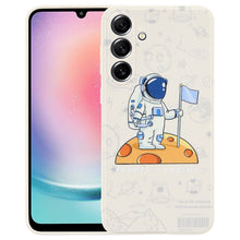 Load image into Gallery viewer, Astronaut Pattern Silicone Straight Edge Phone Case, For Samsung Galaxy S21 Ultra 5G, For Samsung Galaxy A24, For Samsung Galaxy S20, For Samsung Galaxy A14, For Samsung Galaxy A34 5G, For Samsung Galaxy S20+