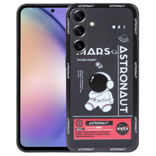 Load image into Gallery viewer, Astronaut Pattern Silicone Straight Edge Phone Case, For Samsung Galaxy A54 5G, For Samsung Galaxy S20 Ultra 5G, For Samsung Galaxy S20 FE, For Samsung Galaxy S10, For Samsung Galaxy S10+, For Samsung Galaxy A91