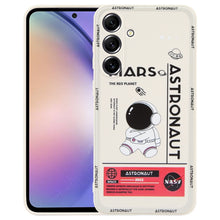 Load image into Gallery viewer, Astronaut Pattern Silicone Straight Edge Phone Case, For Samsung Galaxy A54 5G, For Samsung Galaxy S20 Ultra 5G, For Samsung Galaxy S20 FE, For Samsung Galaxy S10, For Samsung Galaxy S10+, For Samsung Galaxy A91