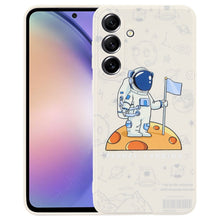 Load image into Gallery viewer, Astronaut Pattern Silicone Straight Edge Phone Case, For Samsung Galaxy A54 5G, For Samsung Galaxy S20 Ultra 5G, For Samsung Galaxy S20 FE, For Samsung Galaxy S10, For Samsung Galaxy S10+, For Samsung Galaxy A91