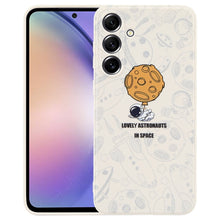Load image into Gallery viewer, Astronaut Pattern Silicone Straight Edge Phone Case, For Samsung Galaxy A54 5G, For Samsung Galaxy S20 Ultra 5G, For Samsung Galaxy S20 FE, For Samsung Galaxy S10, For Samsung Galaxy S10+, For Samsung Galaxy A91