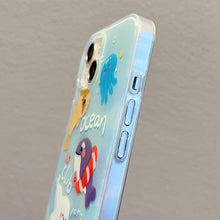Load image into Gallery viewer, IMD Cute Animal Pattern Phone Case, For iPhone 14 Pro Max, For iPhone 14 Pro, For iPhone 14, For iPhone 13 Pro Max, For iPhone 13 Pro, For iPhone 12 Pro Max, For iPhone 12 Pro, For iPhone 12