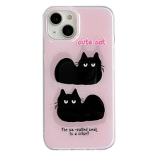 Load image into Gallery viewer, IMD Cute Animal Pattern Phone Case, For iPhone 14 Pro Max, For iPhone 14 Pro, For iPhone 14, For iPhone 13 Pro Max, For iPhone 13 Pro, For iPhone 12 Pro Max, For iPhone 12 Pro, For iPhone 12