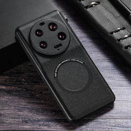 Cloth Texture PU MagSafe Magnetic Phone Case, For Xiaomi 13 Ultra