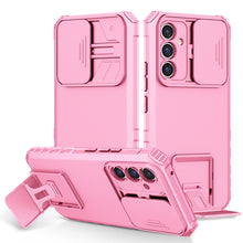 Load image into Gallery viewer, Stereoscopic Holder Sliding Camshield Phone Case, For Samsung Galaxy A34 5G, For Samsung Galaxy A54 5G, For Samsung Galaxy A14 5G, For Samsung Galaxy S20 FE, For Samsung Galaxy A23 4G, For Samsung Galaxy S22+ 5G