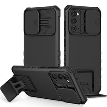 Load image into Gallery viewer, Stereoscopic Holder Sliding Camshield Phone Case, For Samsung Galaxy A34 5G, For Samsung Galaxy A54 5G, For Samsung Galaxy A14 5G, For Samsung Galaxy S20 FE, For Samsung Galaxy A23 4G, For Samsung Galaxy S22+ 5G