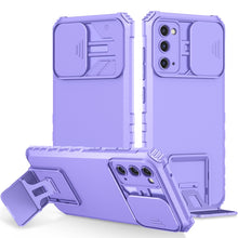 Load image into Gallery viewer, Stereoscopic Holder Sliding Camshield Phone Case, For Samsung Galaxy A34 5G, For Samsung Galaxy A54 5G, For Samsung Galaxy A14 5G, For Samsung Galaxy S20 FE, For Samsung Galaxy A23 4G, For Samsung Galaxy S22+ 5G