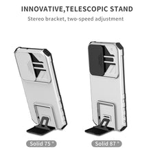 Load image into Gallery viewer, Stereoscopic Holder Sliding Camshield Phone Case, For Samsung Galaxy S22 5G, For Samsung Galaxy A52 5G, For Samsung Galaxy A05, For Samsung Galaxy A05s, For Samsung Galaxy A15 5G, For Samsung Galaxy S24 5G