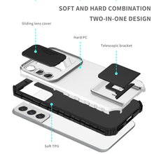 Load image into Gallery viewer, Stereoscopic Holder Sliding Camshield Phone Case, For Samsung Galaxy S22 5G, For Samsung Galaxy A52 5G, For Samsung Galaxy A05, For Samsung Galaxy A05s, For Samsung Galaxy A15 5G, For Samsung Galaxy S24 5G