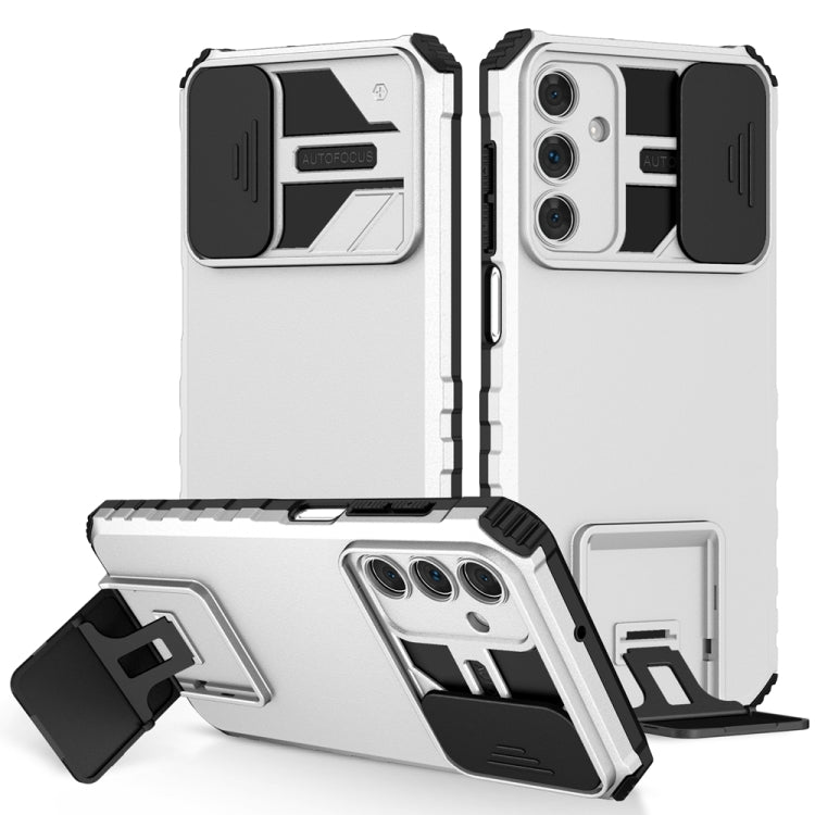 Stereoscopic Holder Sliding Camshield Phone Case, For Samsung Galaxy S22 5G, For Samsung Galaxy A52 5G, For Samsung Galaxy A05, For Samsung Galaxy A05s, For Samsung Galaxy A15 5G, For Samsung Galaxy S24 5G