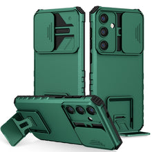Load image into Gallery viewer, Stereoscopic Holder Sliding Camshield Phone Case, For Samsung Galaxy S22 5G, For Samsung Galaxy A52 5G, For Samsung Galaxy A05, For Samsung Galaxy A05s, For Samsung Galaxy A15 5G, For Samsung Galaxy S24 5G