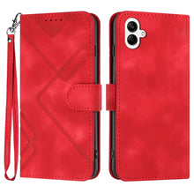 Load image into Gallery viewer, Line Pattern Skin Feel Leather Phone Case, For Samsung Galaxy A55, For Samsung Galaxy A35, For Samsung Galaxy A24 4G, For Samsung Galaxy A14 4G, For Samsung Galaxy A34 5G, For Samsung Galaxy A54 5G, For Samsung Galaxy A04e, For Samsung Galaxy S23 Ultra 5G