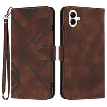 Load image into Gallery viewer, Line Pattern Skin Feel Leather Phone Case, For Samsung Galaxy A55, For Samsung Galaxy A35, For Samsung Galaxy A24 4G, For Samsung Galaxy A14 4G, For Samsung Galaxy A34 5G, For Samsung Galaxy A54 5G, For Samsung Galaxy A04e, For Samsung Galaxy S23 Ultra 5G