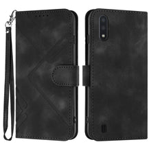 Load image into Gallery viewer, Line Pattern Skin Feel Leather Phone Case, For Samsung Galaxy A20s, For Samsung Galaxy Note10+, For Samsung Galaxy A20e / A10e, For Samsung Galaxy A70, For Samsung Galaxy A40, For Samsung Galaxy A10 / M10, For Samsung Galaxy A20 / A30                  ...