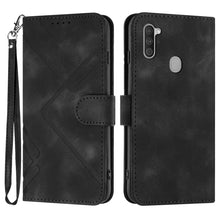 Load image into Gallery viewer, Line Pattern Skin Feel Leather Phone Case, For Samsung Galaxy A11 EU Version, For Samsung Galaxy S20, For Samsung Galaxy S20+, For Samsung Galaxy A21 EU Version, For Samsung Galaxy A71 4G, For Samsung Galaxy A51 4G, For Samsung Galaxy A50 / A50s       ...