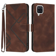 Load image into Gallery viewer, Line Pattern Skin Feel Leather Phone Case, For Samsung Galaxy A12, For Samsung Galaxy Note20 Ultra, For Samsung Galaxy Note20, For Samsung Galaxy A01 / M01, For Samsung Galaxy A21s, For Samsung Galaxy A51 5G, For Samsung Galaxy A71 5G                  ...