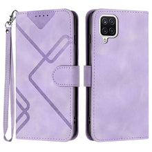 Load image into Gallery viewer, Line Pattern Skin Feel Leather Phone Case, For Samsung Galaxy A12, For Samsung Galaxy Note20 Ultra, For Samsung Galaxy Note20, For Samsung Galaxy A01 / M01, For Samsung Galaxy A21s, For Samsung Galaxy A51 5G, For Samsung Galaxy A71 5G                  ...