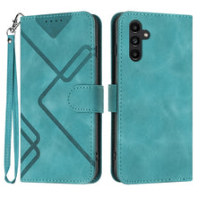 Load image into Gallery viewer, Line Pattern Skin Feel Leather Phone Case, For Samsung Galaxy A55, For Samsung Galaxy A35, For Samsung Galaxy A24 4G, For Samsung Galaxy A14 4G, For Samsung Galaxy A34 5G, For Samsung Galaxy A54 5G, For Samsung Galaxy A04e, For Samsung Galaxy S23 Ultra 5G