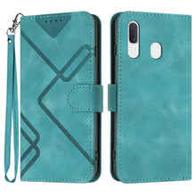 Load image into Gallery viewer, Line Pattern Skin Feel Leather Phone Case, For Samsung Galaxy A20s, For Samsung Galaxy Note10+, For Samsung Galaxy A20e / A10e, For Samsung Galaxy A70, For Samsung Galaxy A40, For Samsung Galaxy A10 / M10, For Samsung Galaxy A20 / A30                  ...