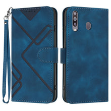 Load image into Gallery viewer, Line Pattern Skin Feel Leather Phone Case, For Samsung Galaxy A20s, For Samsung Galaxy Note10+, For Samsung Galaxy A20e / A10e, For Samsung Galaxy A70, For Samsung Galaxy A40, For Samsung Galaxy A10 / M10, For Samsung Galaxy A20 / A30                  ...