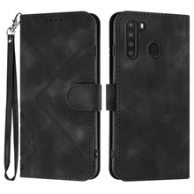 Load image into Gallery viewer, Line Pattern Skin Feel Leather Phone Case, For Samsung Galaxy A11 EU Version, For Samsung Galaxy S20, For Samsung Galaxy S20+, For Samsung Galaxy A21 EU Version, For Samsung Galaxy A71 4G, For Samsung Galaxy A51 4G, For Samsung Galaxy A50 / A50s       ...