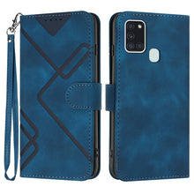 Load image into Gallery viewer, Line Pattern Skin Feel Leather Phone Case, For Samsung Galaxy A12, For Samsung Galaxy Note20 Ultra, For Samsung Galaxy Note20, For Samsung Galaxy A01 / M01, For Samsung Galaxy A21s, For Samsung Galaxy A51 5G, For Samsung Galaxy A71 5G                  ...
