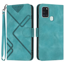 Load image into Gallery viewer, Line Pattern Skin Feel Leather Phone Case, For Samsung Galaxy A12, For Samsung Galaxy Note20 Ultra, For Samsung Galaxy Note20, For Samsung Galaxy A01 / M01, For Samsung Galaxy A21s, For Samsung Galaxy A51 5G, For Samsung Galaxy A71 5G                  ...