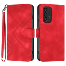 Load image into Gallery viewer, Line Pattern Skin Feel Leather Phone Case, For Samsung Galaxy S23+ 5G, For Samsung Galaxy S23 5G, For Samsung Galaxy A14 5G, For Samsung Galaxy M13 India / F13, For Samsung Galaxy S20 FE, For Samsung Galaxy Xcover6 Pro, For Samsung Galaxy M53 5G       ...