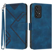 Load image into Gallery viewer, Line Pattern Skin Feel Leather Phone Case, For Samsung Galaxy S23+ 5G, For Samsung Galaxy S23 5G, For Samsung Galaxy A14 5G, For Samsung Galaxy M13 India / F13, For Samsung Galaxy S20 FE, For Samsung Galaxy Xcover6 Pro, For Samsung Galaxy M53 5G       ...