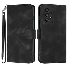 Load image into Gallery viewer, Line Pattern Skin Feel Leather Phone Case, For Samsung Galaxy S23+ 5G, For Samsung Galaxy S23 5G, For Samsung Galaxy A14 5G, For Samsung Galaxy M13 India / F13, For Samsung Galaxy S20 FE, For Samsung Galaxy Xcover6 Pro, For Samsung Galaxy M53 5G       ...