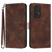 Load image into Gallery viewer, Line Pattern Skin Feel Leather Phone Case, For Samsung Galaxy S23+ 5G, For Samsung Galaxy S23 5G, For Samsung Galaxy A14 5G, For Samsung Galaxy M13 India / F13, For Samsung Galaxy S20 FE, For Samsung Galaxy Xcover6 Pro, For Samsung Galaxy M53 5G       ...