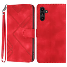 Load image into Gallery viewer, Line Pattern Skin Feel Leather Phone Case, For Samsung Galaxy A55, For Samsung Galaxy A35, For Samsung Galaxy A24 4G, For Samsung Galaxy A14 4G, For Samsung Galaxy A34 5G, For Samsung Galaxy A54 5G, For Samsung Galaxy A04e, For Samsung Galaxy S23 Ultra 5G