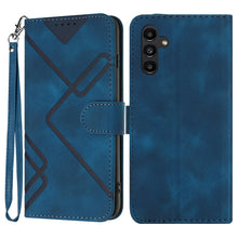 Load image into Gallery viewer, Line Pattern Skin Feel Leather Phone Case, For Samsung Galaxy A55, For Samsung Galaxy A35, For Samsung Galaxy A24 4G, For Samsung Galaxy A14 4G, For Samsung Galaxy A34 5G, For Samsung Galaxy A54 5G, For Samsung Galaxy A04e, For Samsung Galaxy S23 Ultra 5G